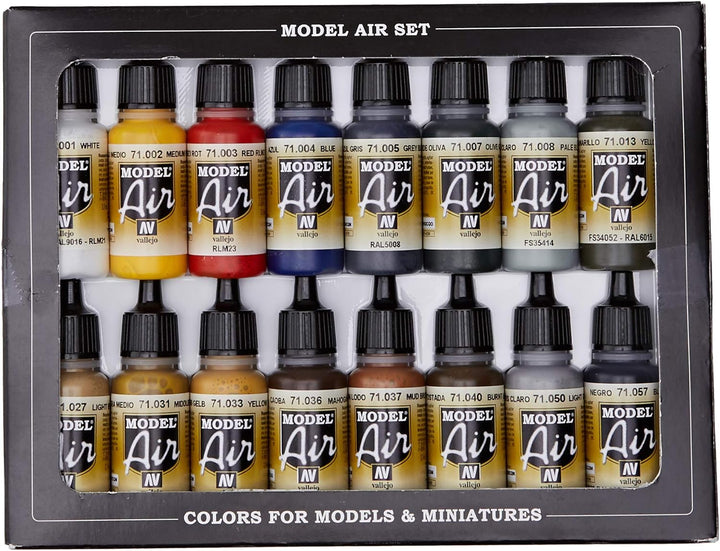 Acrylicos Vallejo 071178 Modellbausatz, verschieden & Vallejo Air Sprühlackverdünner, 200 ml Modellb