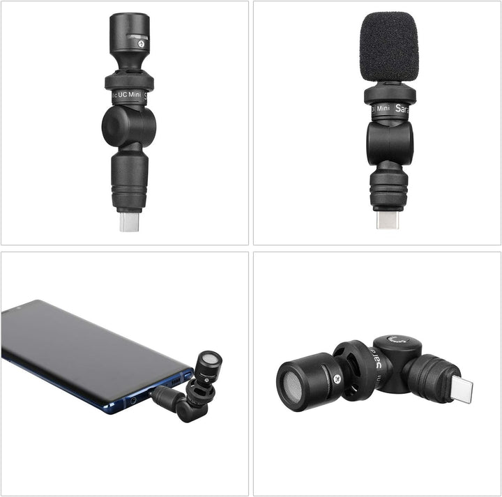 Saramonic Ultrakompaktes, omnidirektionales Kondensatormikrofon für Smartphones, Tablets und Compute