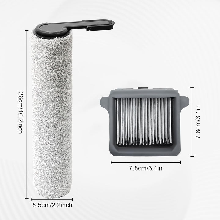 Ersatz bürstenrolle und HEPA-Filter für Tineco FLOOR ONE S7 Combo / S7 FlashDry/Switch S7 Nass und T