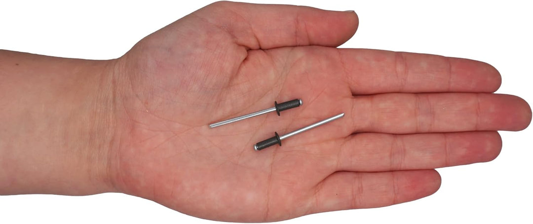 SKIR'CO (1000 Stück) Lackierte Blindnieten 3,2 x 8 mm, Kuppelkopf, DIN 7337, Aluniete, Popnieten (10