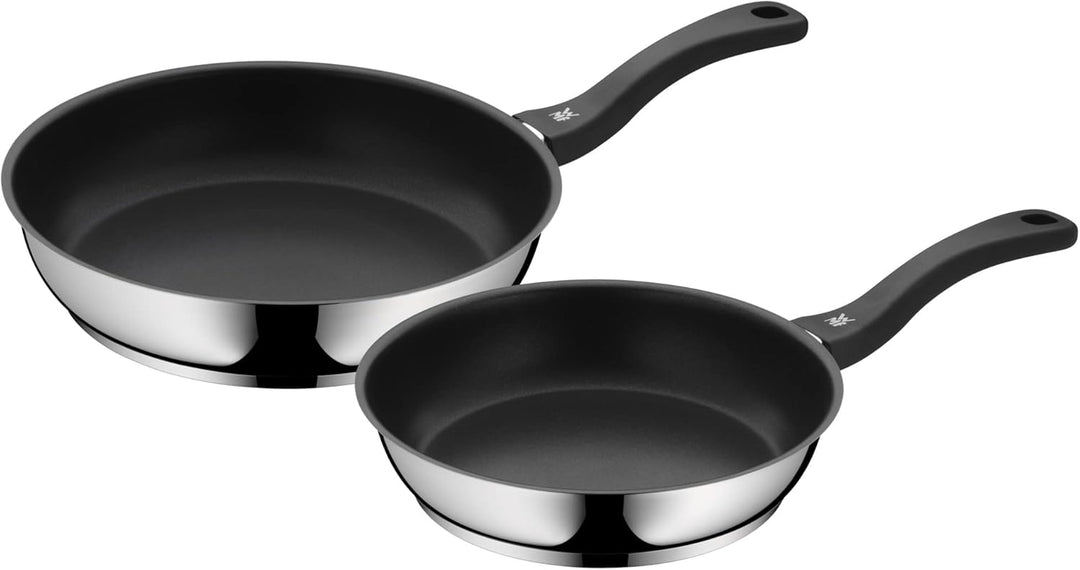 WMF Kult X Doppel- Induktionskochfeld, Kochplatte bis 28 cm, 3500 W & Devil Pfannenset 2-teilig, Bra