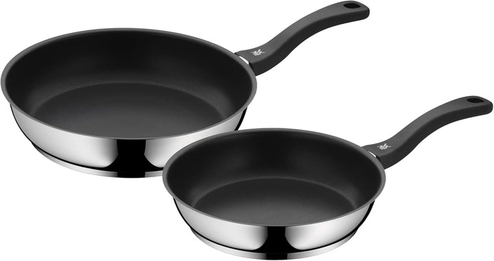 WMF Kult X Doppel- Induktionskochfeld, Kochplatte bis 28 cm, 3500 W & Devil Pfannenset 2-teilig, Bra