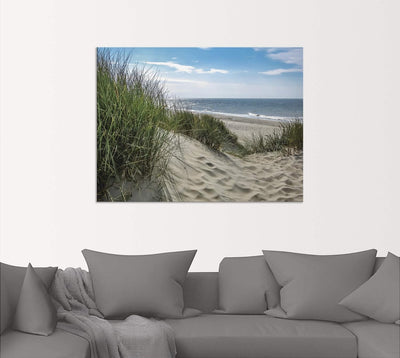 ARTland Wandbild Alu Verbundplatte für Innen & Outdoor Bild 40x30 cm Strand Meer Küste Nordsee Marit