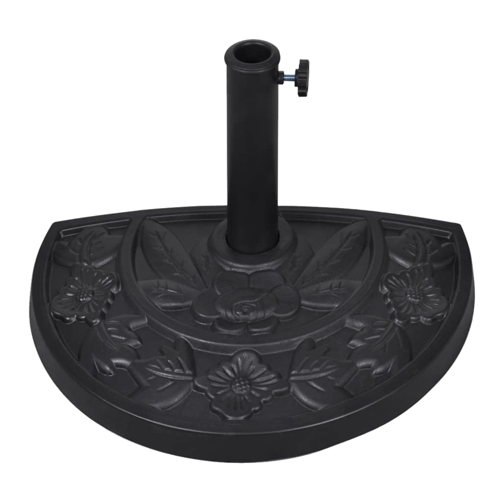 vidaXL Sonnenschirmständer Halbrund 9 kg Schirmständer Schirmhalter Ständer Default Title, Default T