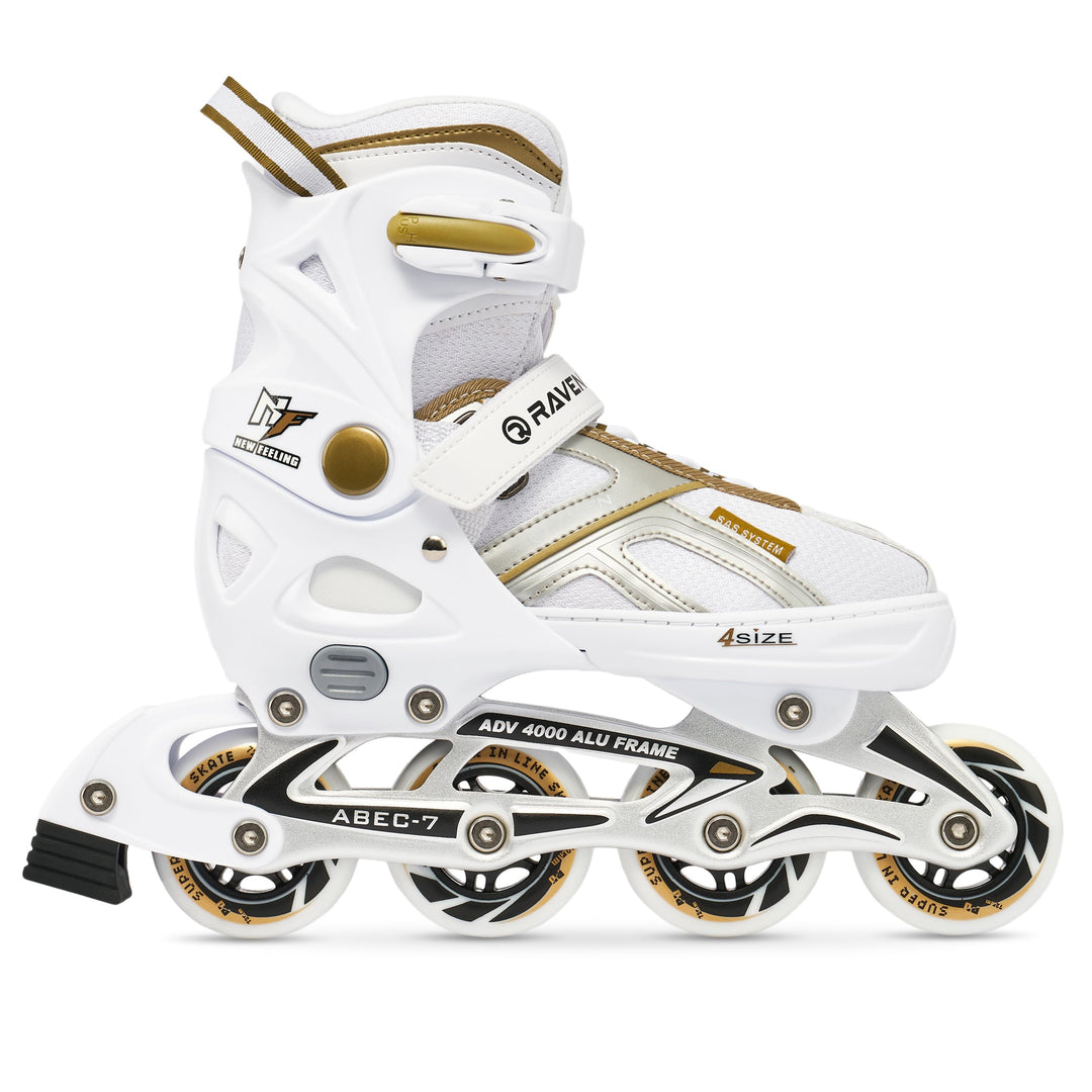 RAVEN Pulse Inline Skates Inliner für Kinder und Erwachsene OPTIONAL 2in1 mit Schlittschuhen verstel