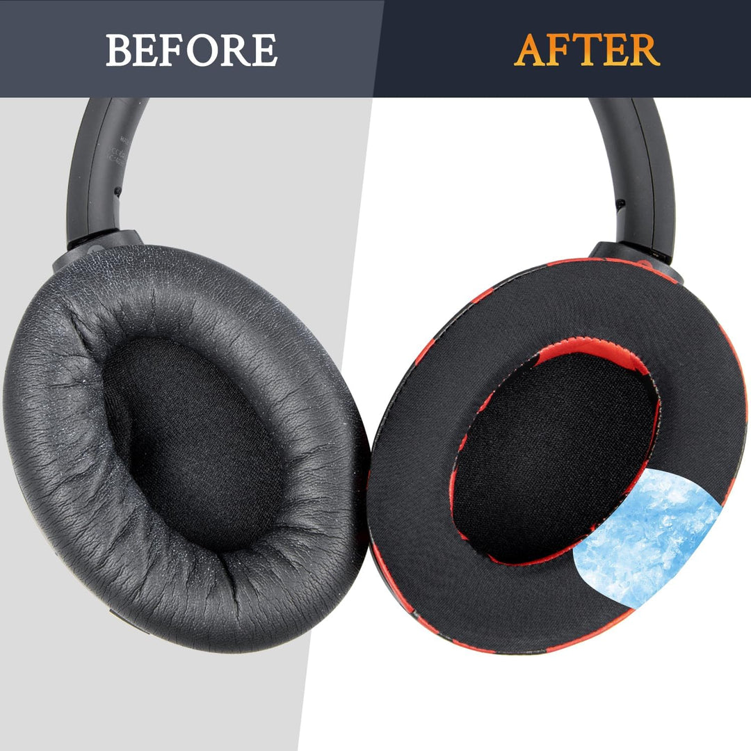 SOULWIT Kühlgel Ersatzpolster Ersatz Ohrpolster für Sony WH-1000XM3 (WH1000XM3) Over-Ear-Kopfhörer,