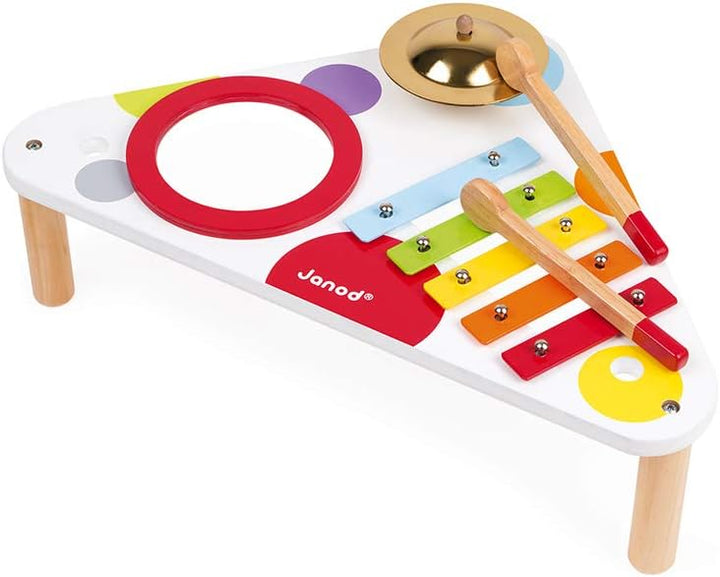 Janod - Confetti Holz-Musiktisch, Kinder-Musikinstrument, Spielzeugnachbildung und Spielzeug für mus