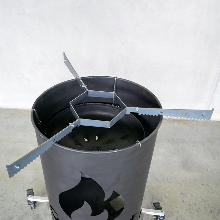 Grillrost.com Das Original Auflageleisten für alle 100cm Feuerplatten - sorgt für ausreichend Luft u