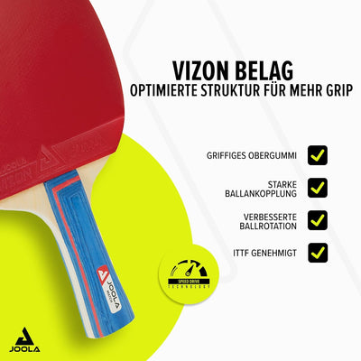 JOOLA Tischtennis Set inklusive Tischtennisschläger, Tischtennisbälle, Tischtennishülle, Tischtennis
