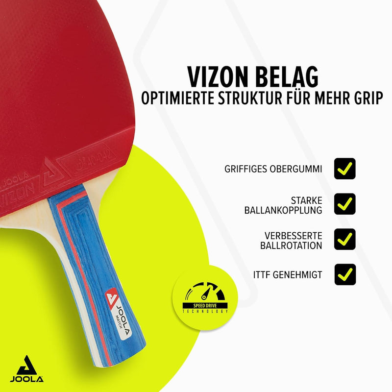 JOOLA Tischtennis Set inklusive Tischtennisschläger, Tischtennisbälle, Tischtennishülle, Tischtennis