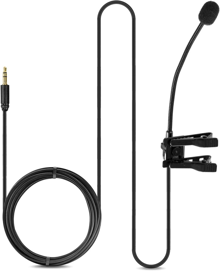 Movo ACM400 Flexibles omnidirektionales Schwanenhalsmikrofon für Motovlogging Moto Vlog Action Cam H