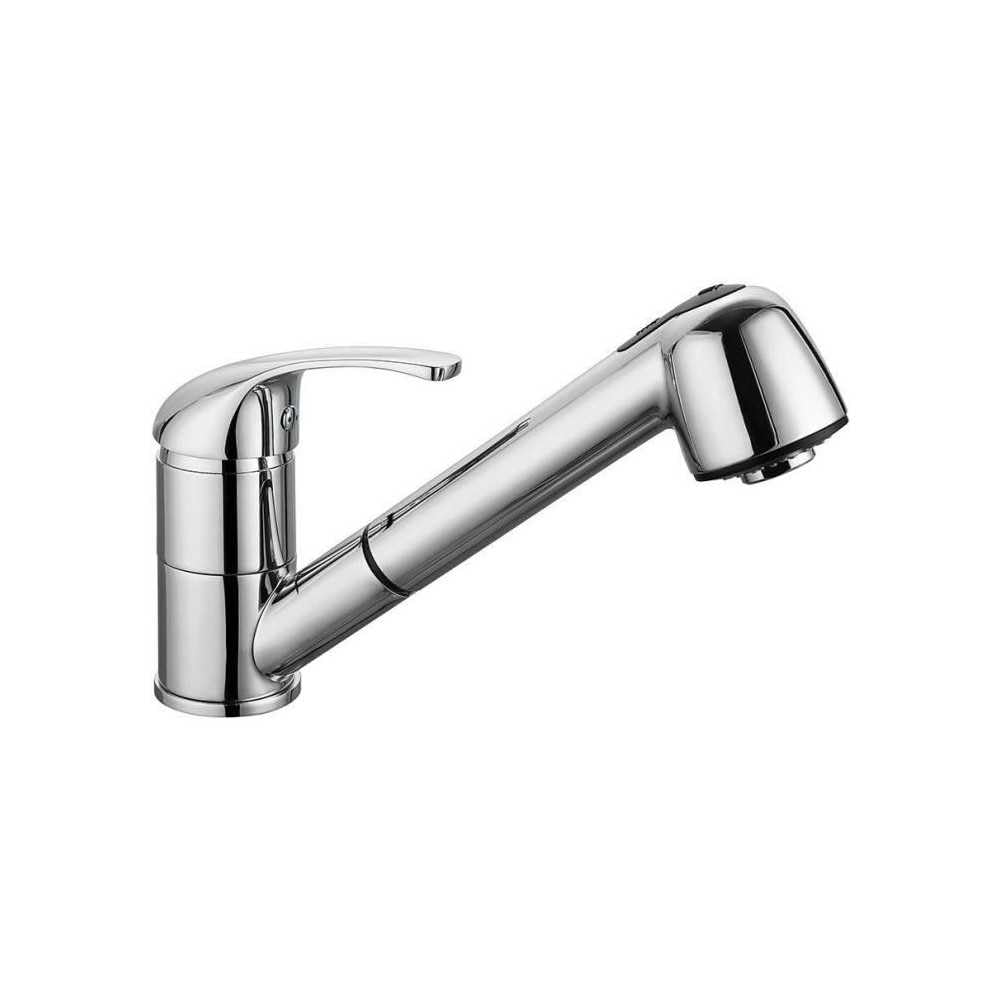 Rousseau 4051631 Bago Spültisch Einhebelmischer chrom Chrome, Chrome