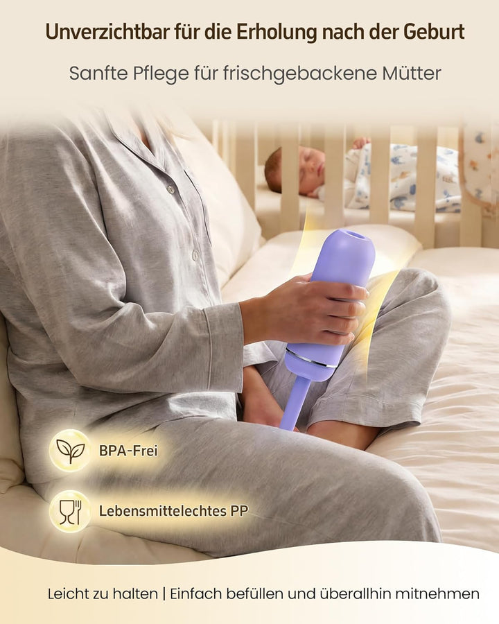 Tragbares Reise Po Dusche mit Einziehbarer Düse | BPA-free Podusche & Intimdusche für Frau und Mann