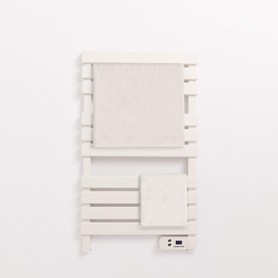 CREATE / WARM Towel 500W / Elektrischer Badheizkörper Weiss / 96,9x55x5cm / Für Boden oder Wand, Tim