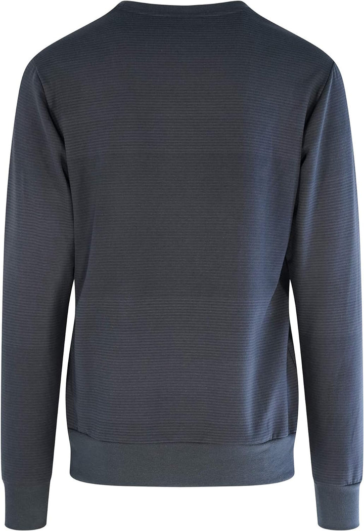 mazine Herren Ludlow Striped Sweater - deep Ocean - M