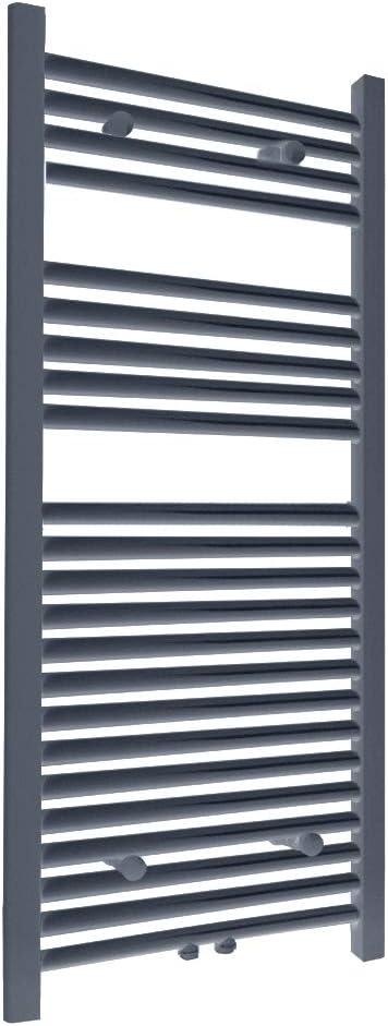 S SIENOC 500 x 1150 mm Anthrazit mittelanschluss Badheizkörper handtuchhalter Heizkörper Handtuchwär