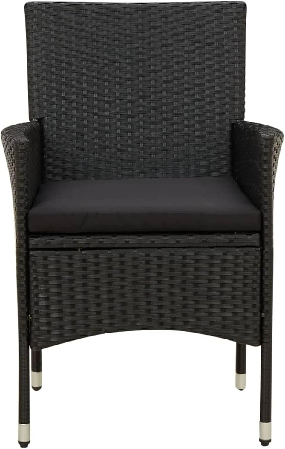 Tidyard 4 Stk. Gartenstühle Rattan Gartensessel Rattanstühle Balkonstuhl Relaxsessel Garten Essstühl