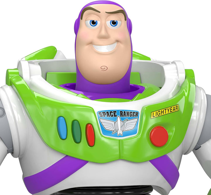 Mattel Disney Pixar Toy Story 5 Buzz Lightyear-Actionfigur, ca. 18 cm grosser Space Ranger, 10 Beweg