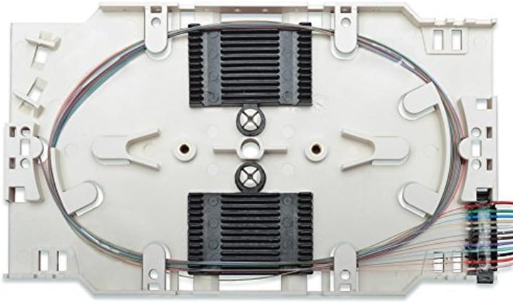DIGITUS LWL Spleiss-Kassette - 12 Pigtails - Vormontiert - LC - OM4 - Durchgefärbt nach DIN IEC 6030