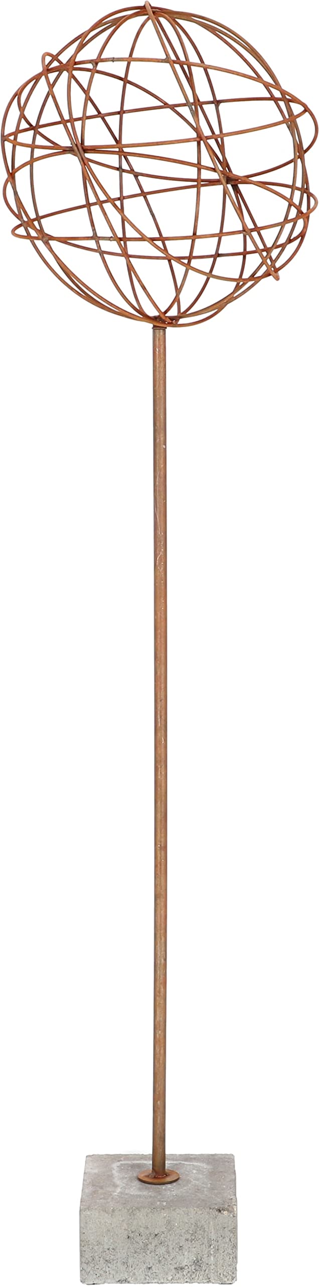 KOTARBAU® Gartenkugel Ecorost 30 cm Ungewöhnliche Dekoration für Sie Dekokugeln Gartendeko + Betonso