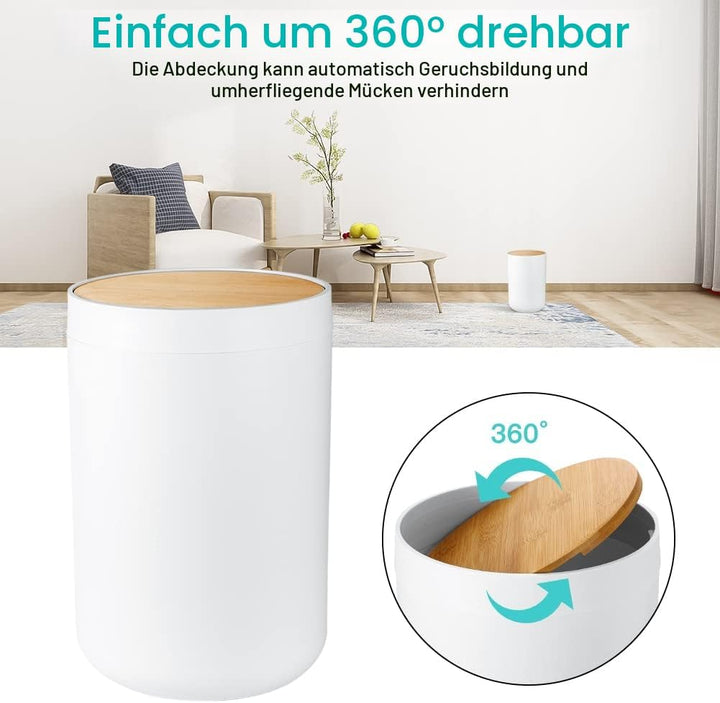 JOTOM 7 Stück Bambus Badezimmer Zubehör Badezimmer Zubehör Set Luxus Modern Bad Set Zahnbürstenhalte