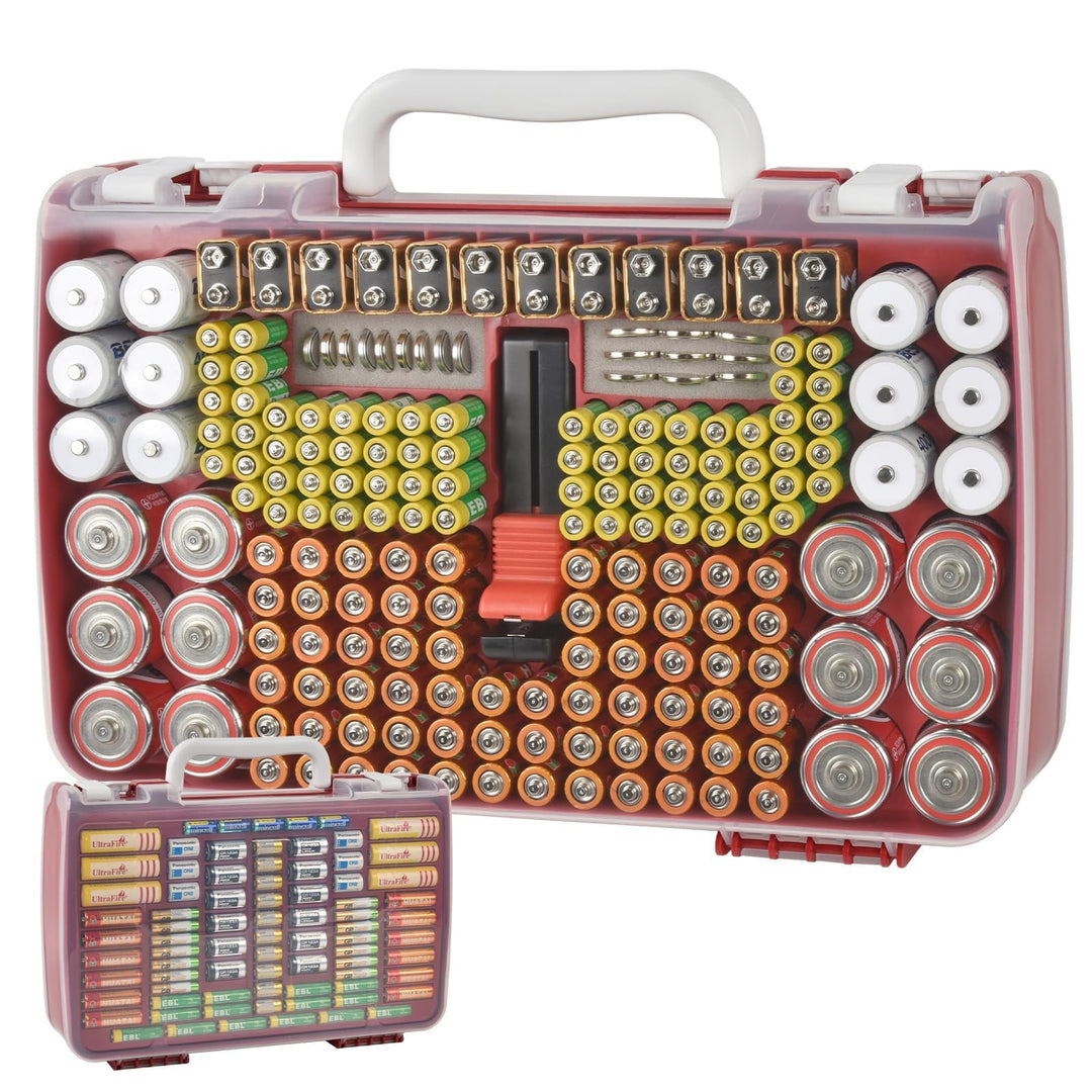 Batterie Aufbewahrungs Organizer mit doppelseitiger Batteriebehälter für 269 Stück AA AAA AAAA 3A 4A