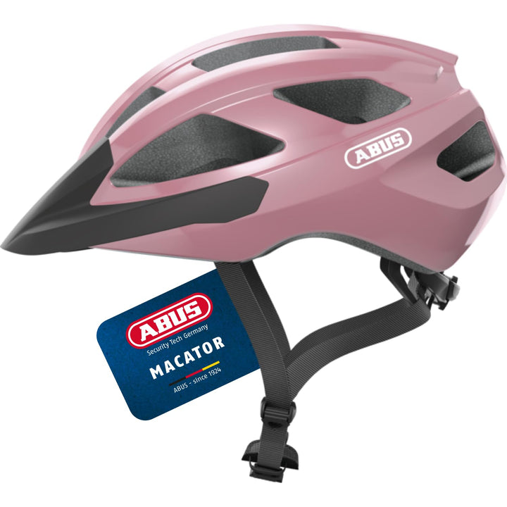 ABUS Rennradhelm Macator - sportiver Fahrradhelm für Einsteiger - auch für Zopfträger/-innen - für D