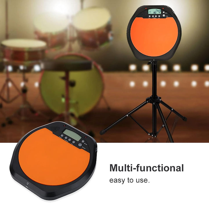 Digital Electronic Drummer Training Übungs-Drum-Pad-Metronom mit Kopfhörer-Musikinstrumentenzubehör