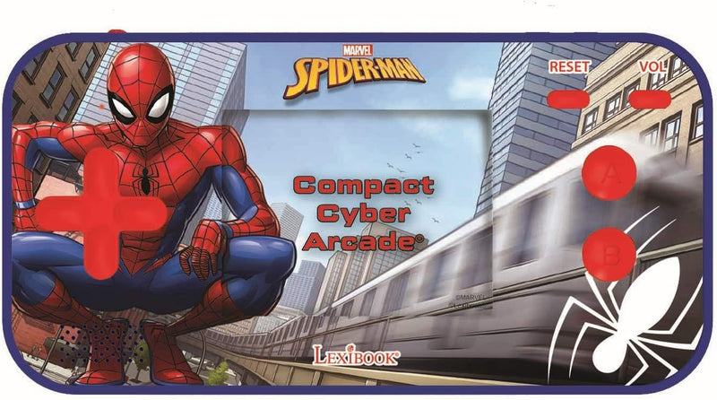 Lexibook JL2367SP Spider-Man Marvel Peter Parker Compact Cyber Arcade Tragbare Spielkonsole, 150 Gam