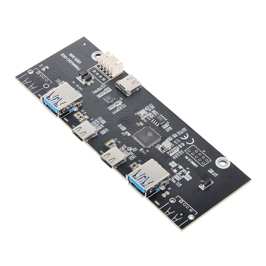 ChenYang 5,25" Frontpanel CD ROM Laufwerk USB 3.0 und USB C Hub mit 4 Anschlüssen Motherboard Adapte