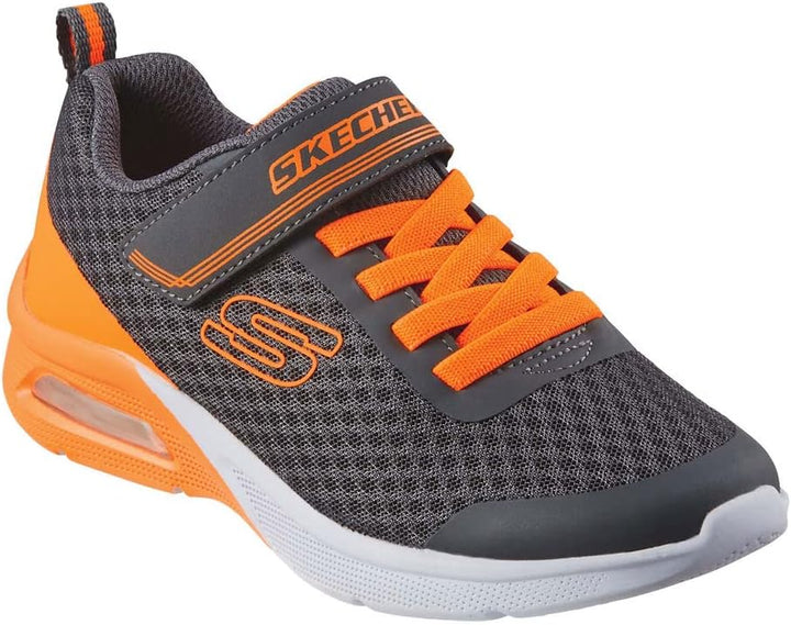 Skechers Jungen 403773l BKRD Sneaker 27 EU Charcoal Textile Orange Trim, 27 EU Charcoal Textile Oran