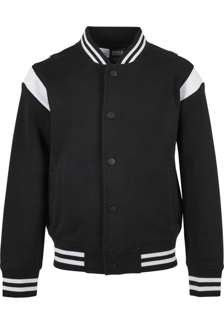 Urban Classics Boys Inset College Sweat Jacket, College Jacke für Jungen, erhältlich in vielen versc