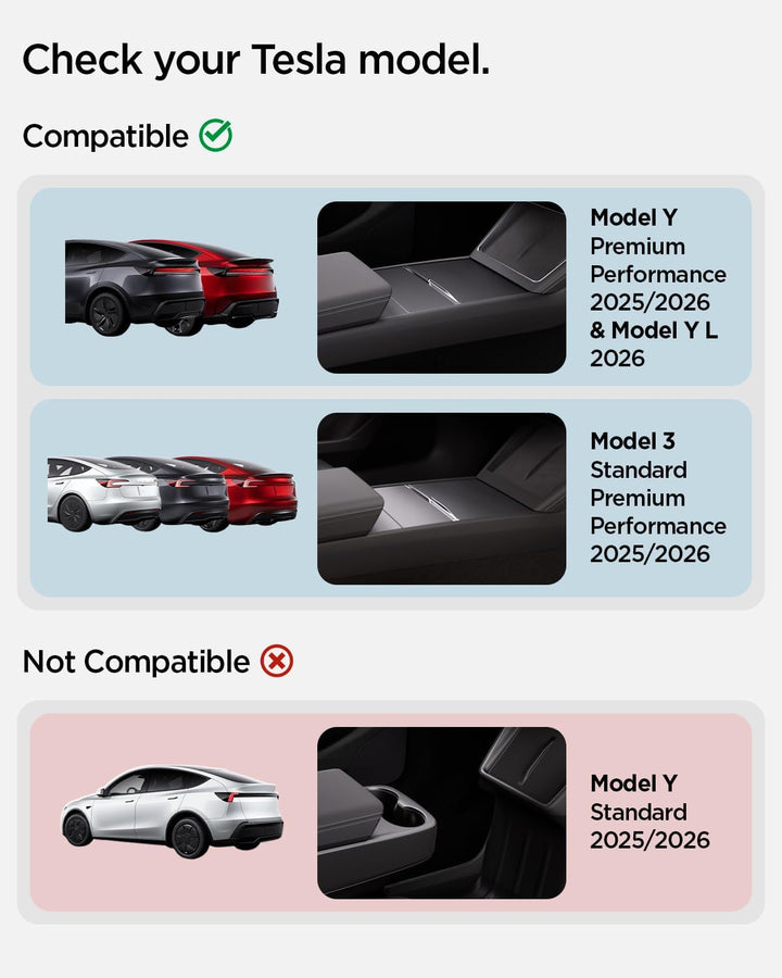 Spigen Auto Kofferraum Organizer für Tesla Model Y Juniper (Nur Premium & Performance 2025 2026), Fr
