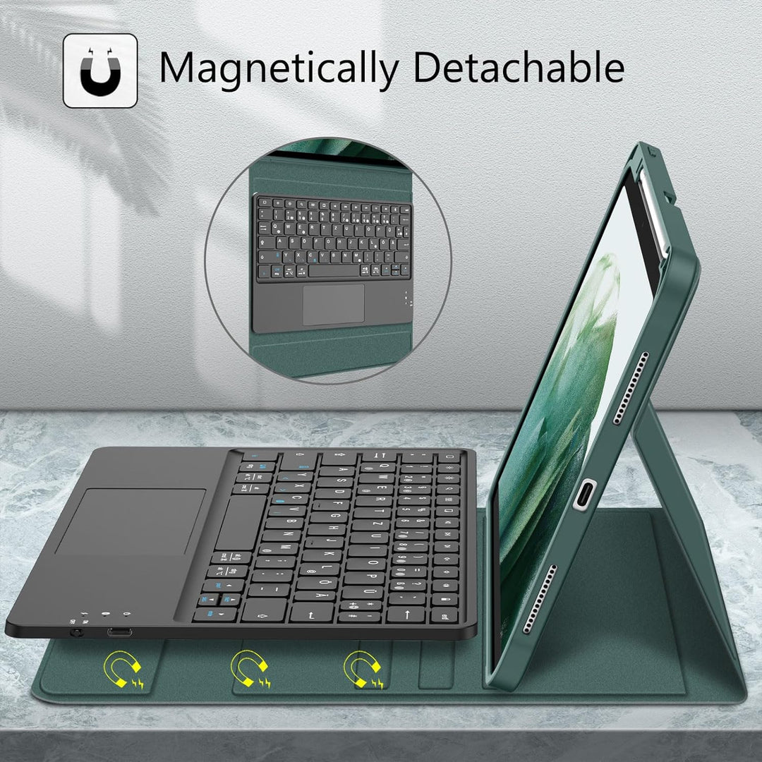 Fintie Tastatur Hülle für iPad 10. Generation 2022, iPad 10 Generation Hülle mit magnetisch Abnehmba