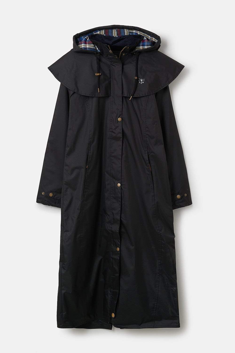 Lighthouse Outback - Damen Regenmantel - lang - wasserdicht 38 Schwarz, 38 Schwarz