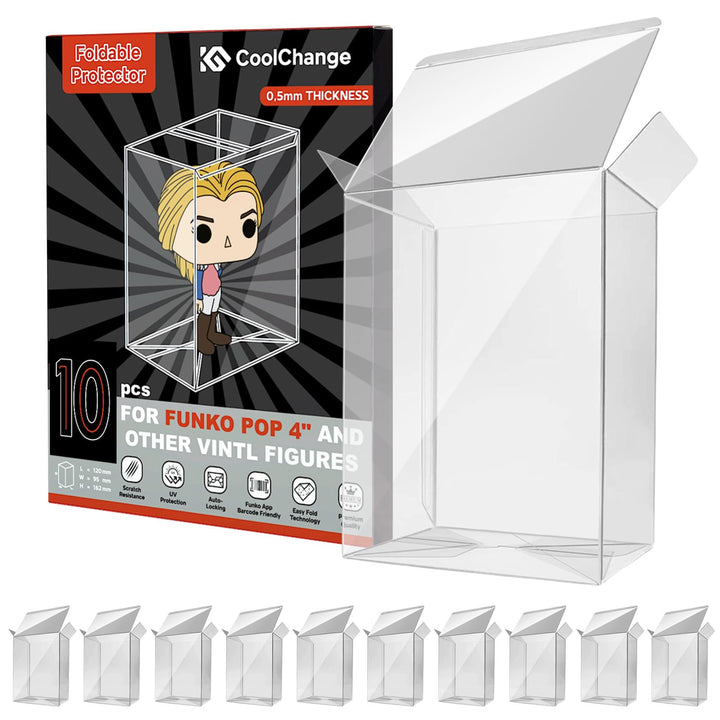 CoolChange 0.5mm Schutzhülle kompatibel mit Funko POP! | Protector Case für POP 4" Verpackung | Figu
