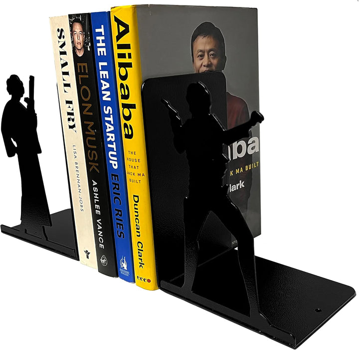 HeavenlyKraft Dekorative Buchstütze aus Metall, rutschfeste Buchstütze, Buchstopper für Zuhause/Büro