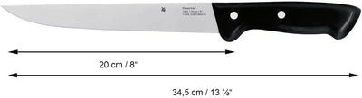 WMF Classic Line Fleischmesser 34,5 cm, Spezialklingenstahl, Kunststoffgriff, Klinge 20 cm