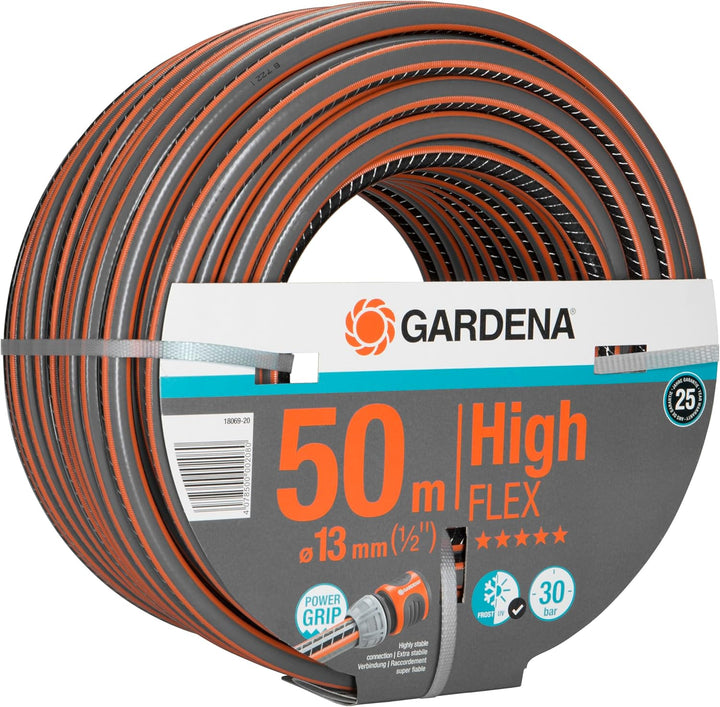 Gardena Comfort HighFLEX Schlauch 13 mm (1/2 Zoll), 50 m: Gartenschlauch mit Power-Grip-Profil, 30 b