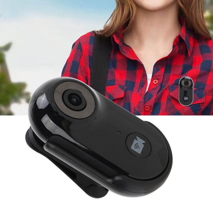 Jectse 1080P Haustier-Action-Kamera, 90-Grad-Weitwinkel-Katzenhalsband-Kamera mit Rückenclip, 1/4-Zo