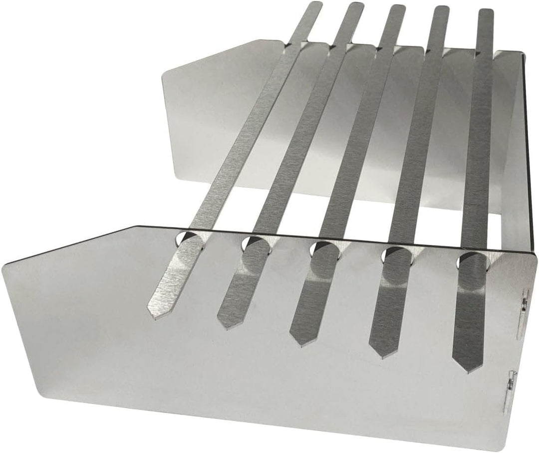 BABOSSA Wind und Spritzschutz Broil King Sizzle Zone aus massivem Edelstahl | 2mm rostfreier V2A Ede