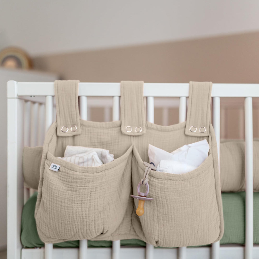 lilimaus Betttasche für Kinderbett [in 12 Farben] Aufbewahrungstasche | Für Spielzeug - Betttasche f