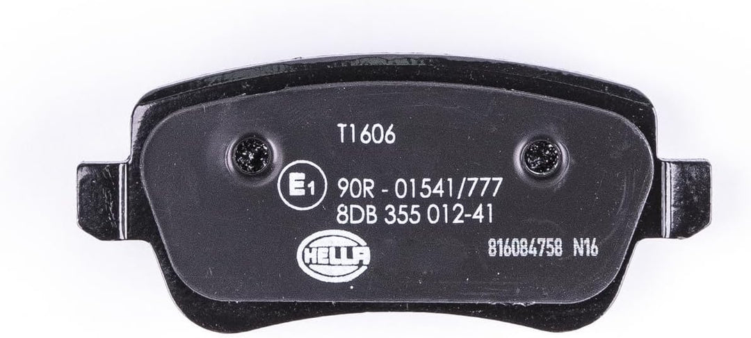 HELLA PAGID 8DB 355 012-411 Bremsbelagsatz - T1606 - Dicke/Stärke: 16.8mm - Bremssystem: Lucas - nic
