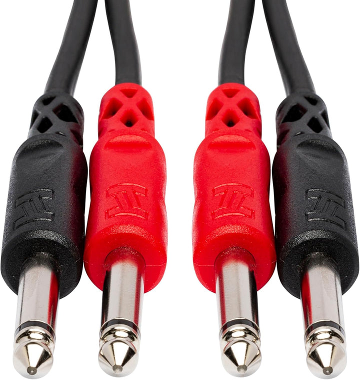 Hosa CPP-202, Stereo Interconnect, Dual 1/4 in TS to Same, 2 m 6.6', 6.6'