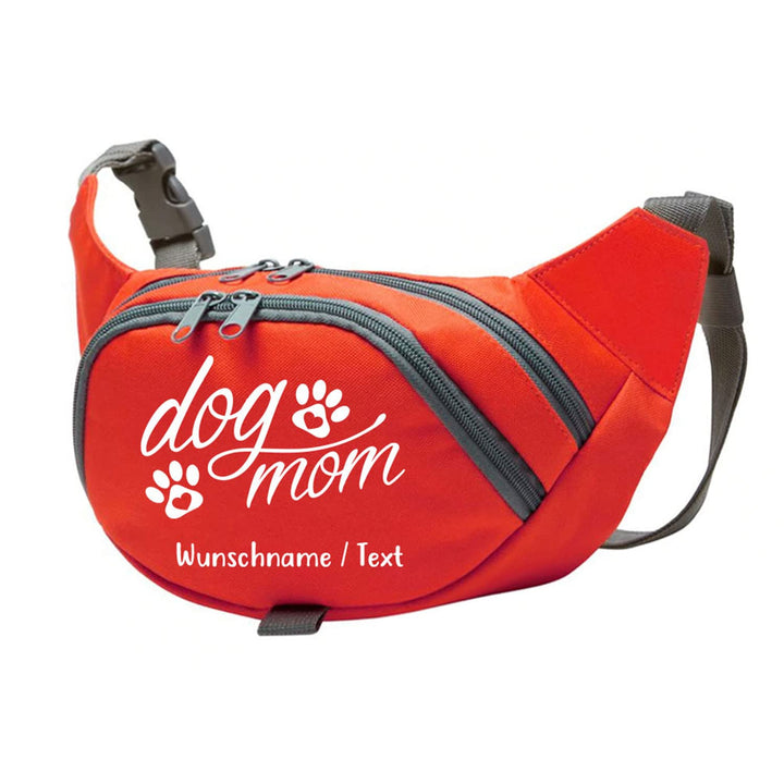 Dog Mom Bauchtasche Leckerlie -Tasche mit Wunschnamen personalisiert | Hundetraining | Leckerlie Beu