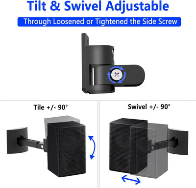 Lautsprecherhalterung für Samsung SWA-9100S SWA-9200S SWA-9000S SWA-8500S Hecklautsprecher, neig- un