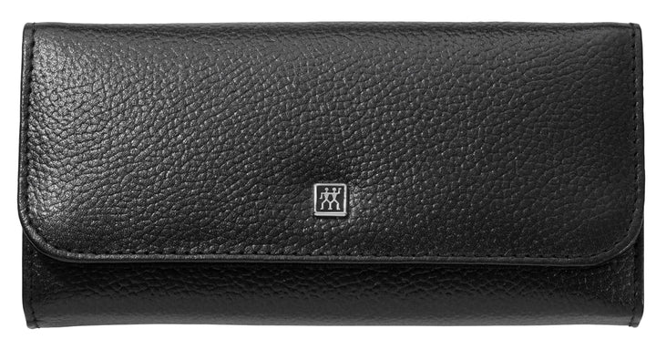 ZWILLING Maniküre Set in Reisegrösse 5-teilig mit Nagelknipser in 100% Lederetui, Schwarz, Schwarz