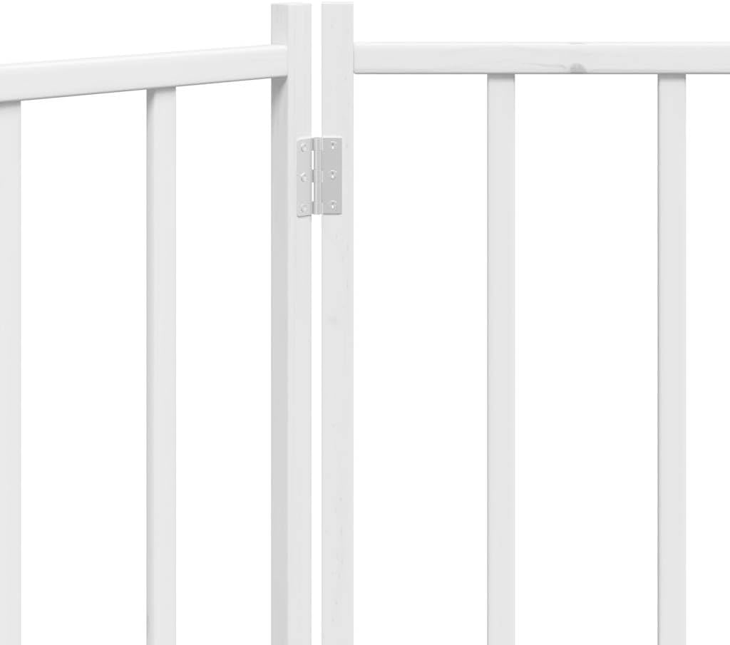 vidaXL Hundetor 3-TLG., Hundegitter Faltbar Pflegeleicht, Schutzgitter für Wohnzimmer Küche Treppe,