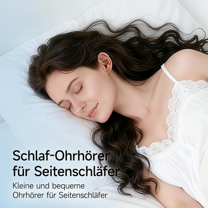 Schlafkopfhörer Bluetooth 6.0 – Mini Kabellose Kopfhörer zum Schlafen, Komfortabel & Leicht, Lang an