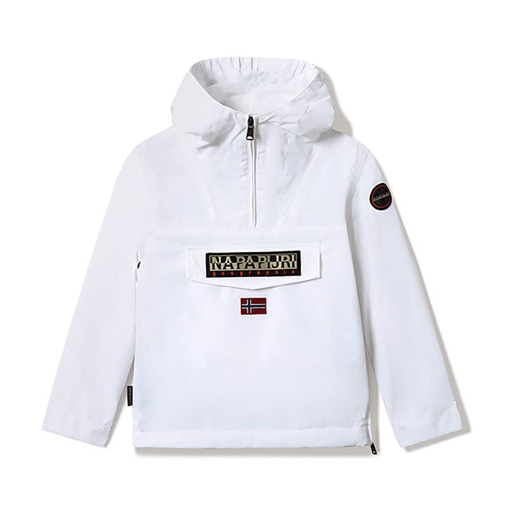 Napapijri Unisex Kinder Jacke 10 Jahre Bright White 002, 10 Jahre Bright White 002